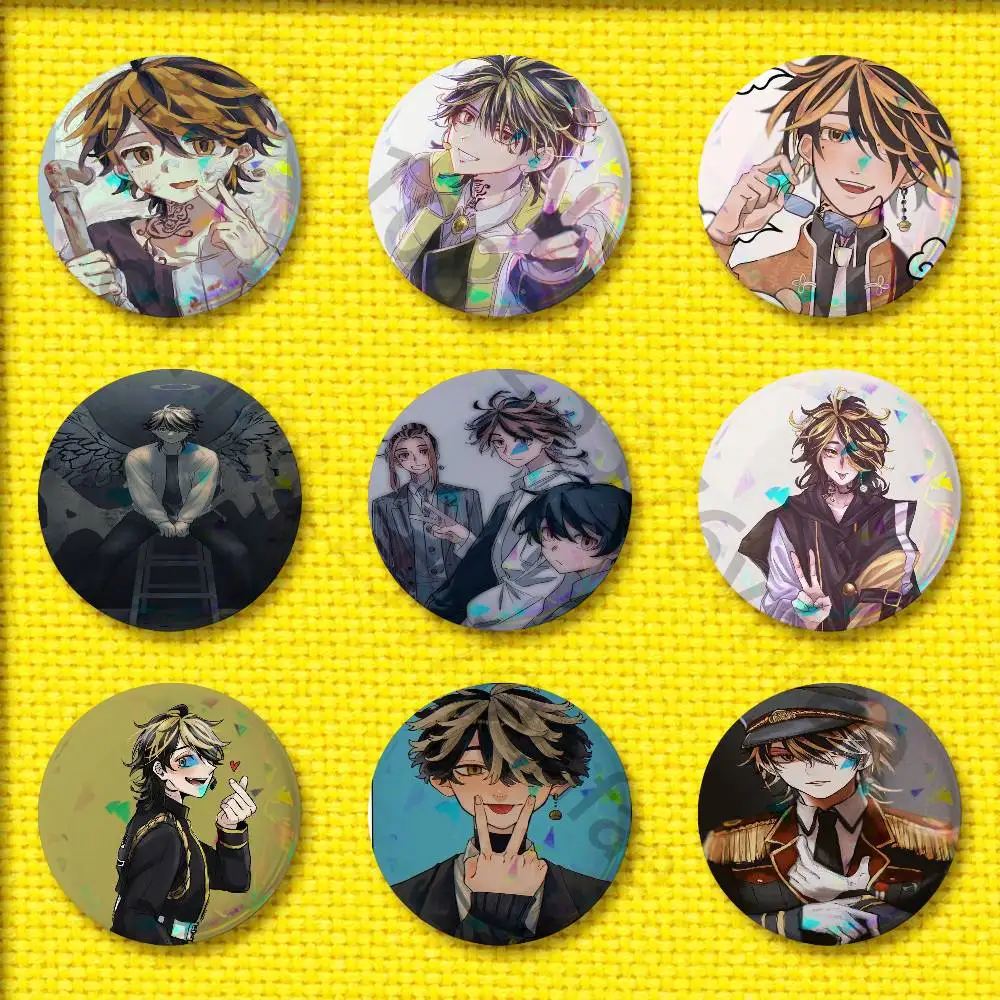 Kazutora Hanemiya T-Tokyo R-Revengers Badge For 75mm 25mm 44mm 32mm 58mm Round Pin Brooch Insignia Shell Adornment