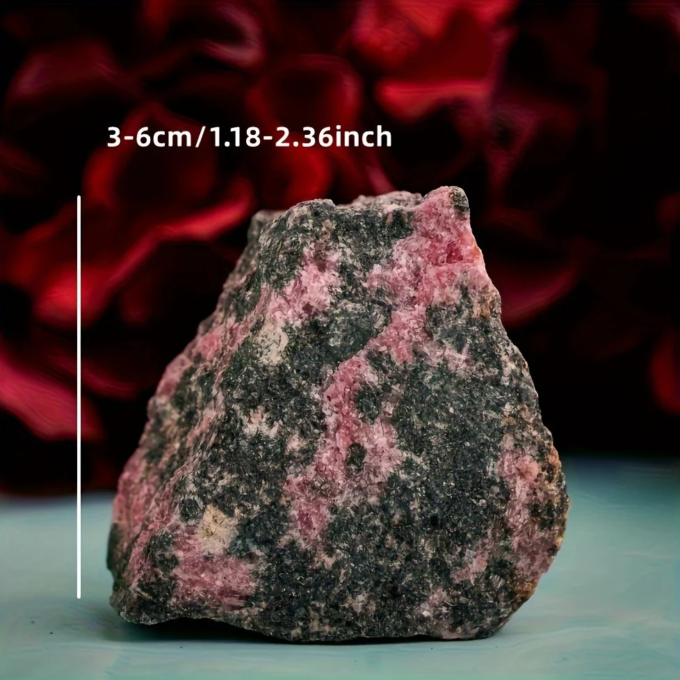 50g/120g/200g Rhodonite Raw Stones, Natural Rocks For Rolling And DIY Raw Stones And Crystals,