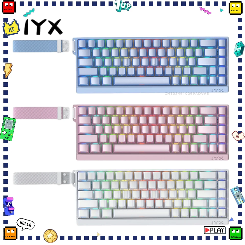 IYX MU68Ultra Magnetic Switch Mechanical Keyboard Custom 8000Hz Polling Rate 0.01RT Gaming Keyboard Weried Keyboard PC Accessory