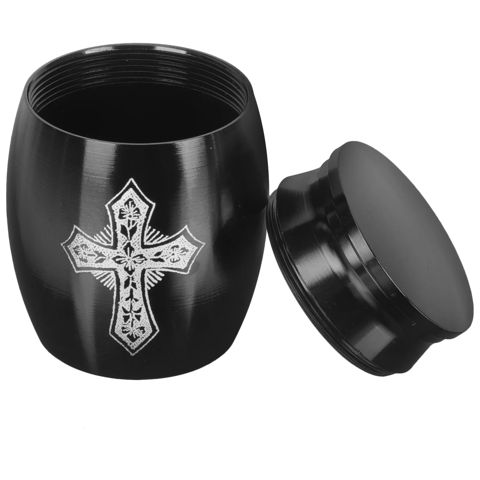 

Cross Urn Human Ashes for Cemetery Urns Aldult Convenient Memorial Small Metal Decorative