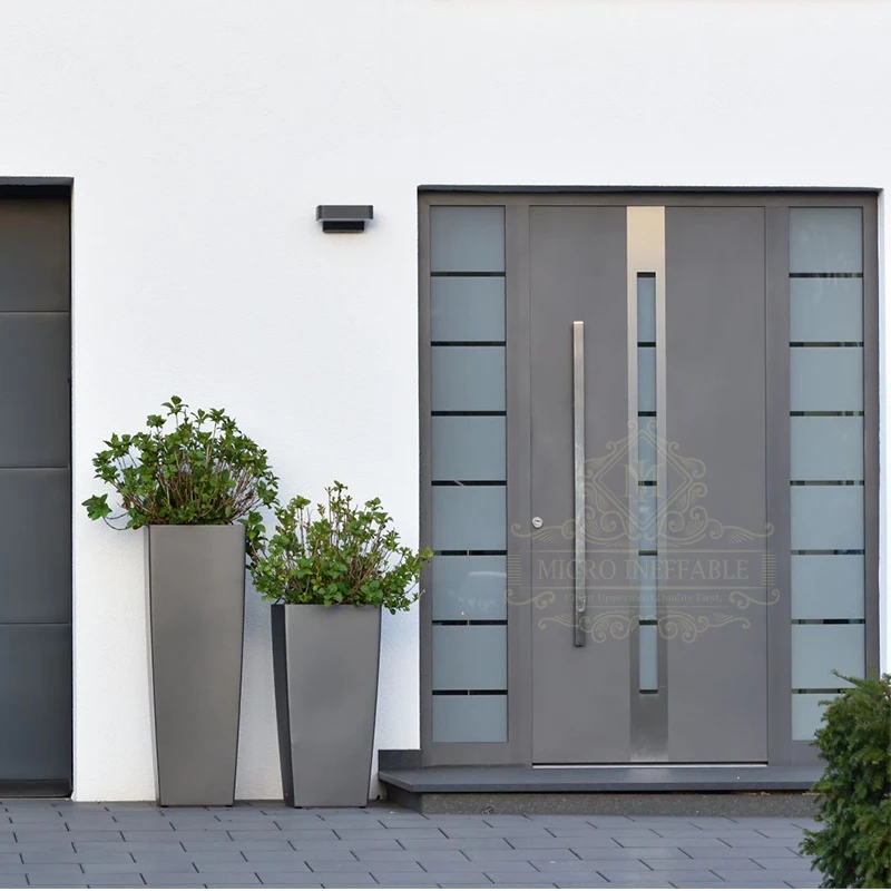 Trade Price Professional Manufacturer Exterior Steel Metal Main Front Entry Doors For Home