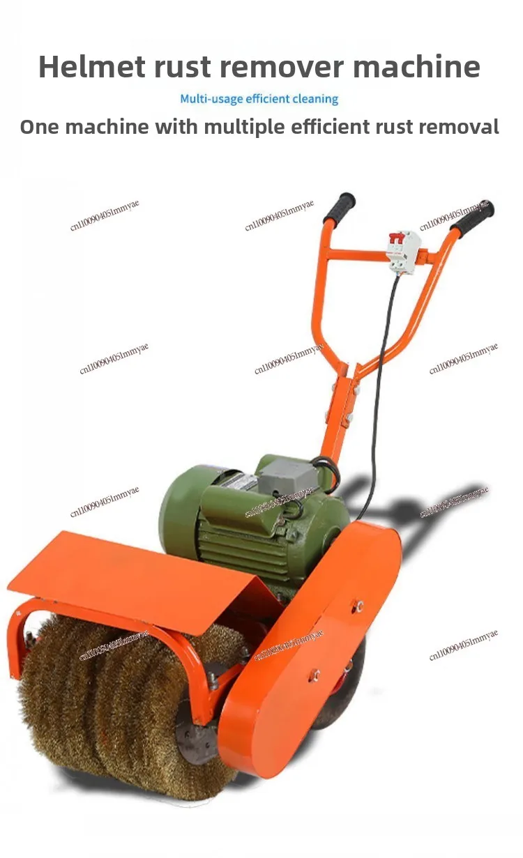 

Electric color steel tile rust removal machine Large steel wire wheel renovation and grinding Cement floor polishing Steel