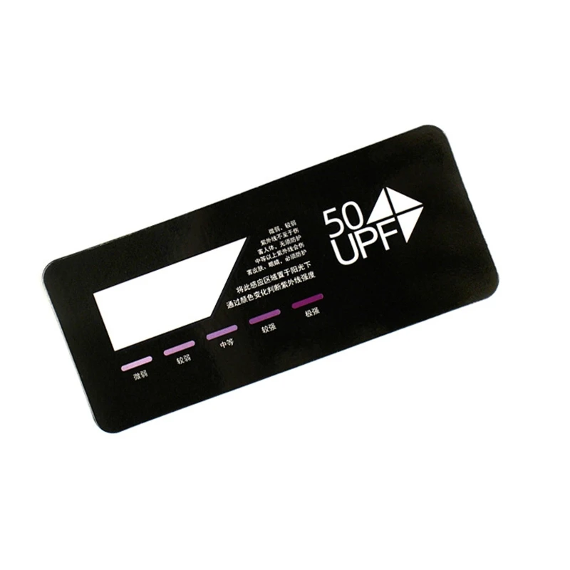 전문 UV 테스트 카드 UPF50+ 테스트 카드 프리미엄 UVB 테스트 카드 UV 소독제 테스트 스트립 야외 햇빛 테스트 카드 94PD