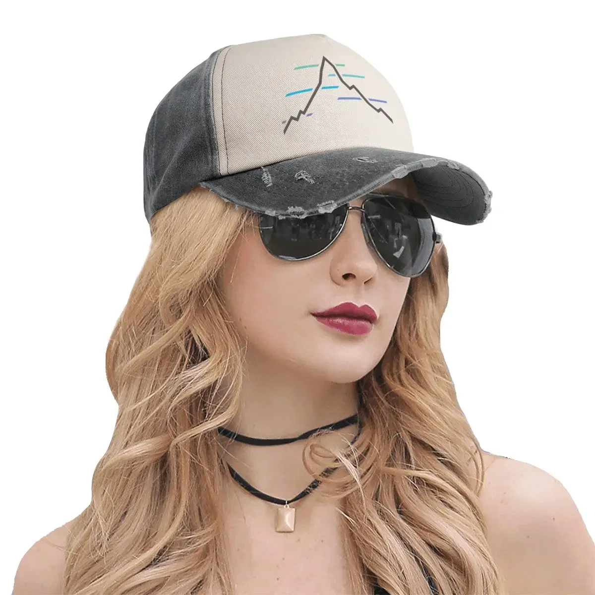 Gorra de béisbol minimalista de montaña Celeste, gorra militar para hombre, sombrero de fiesta de espuma para mujer, 2025