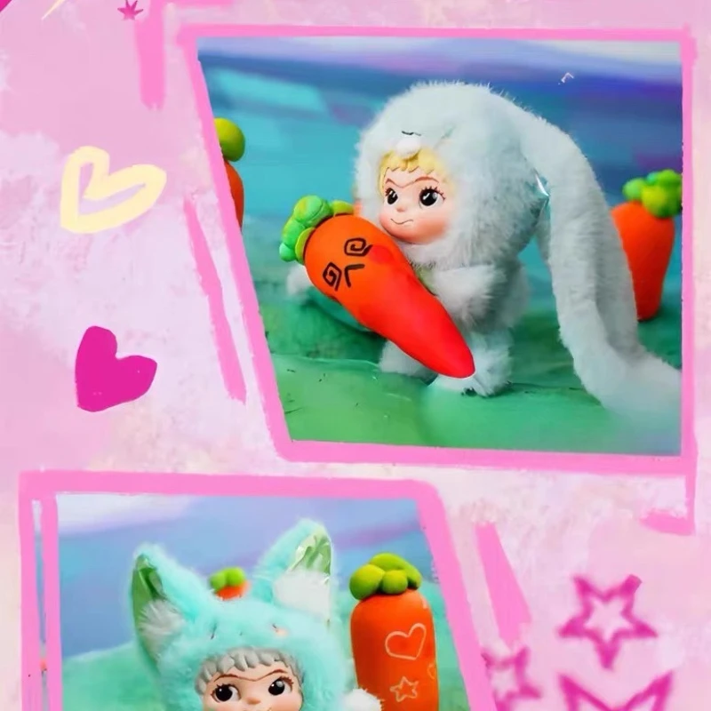 

Плюшевая слепая коробка, кукла ручной работы, фигурка, орнаментная кукла Spot WAKUKU, лиса второго поколения, лиса, кролик,