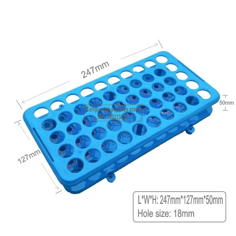 1pcs Lab Plastic 5-15ml Centrifuge Tube Rack Multi Function Test Tube Rack 18mmx50 Hole Test Tube Rack