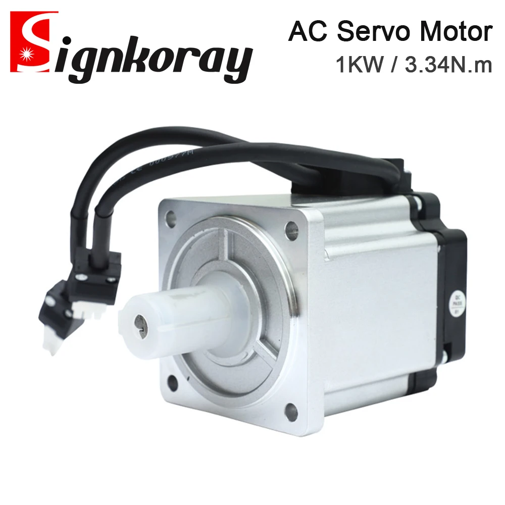 Серводвигатель переменного тока SignkoRay, 1 кВт, 3,34 Нм, 80ST-M03330, 3000 об/мин, 220 В, 4,2 А для промышленного применения управления