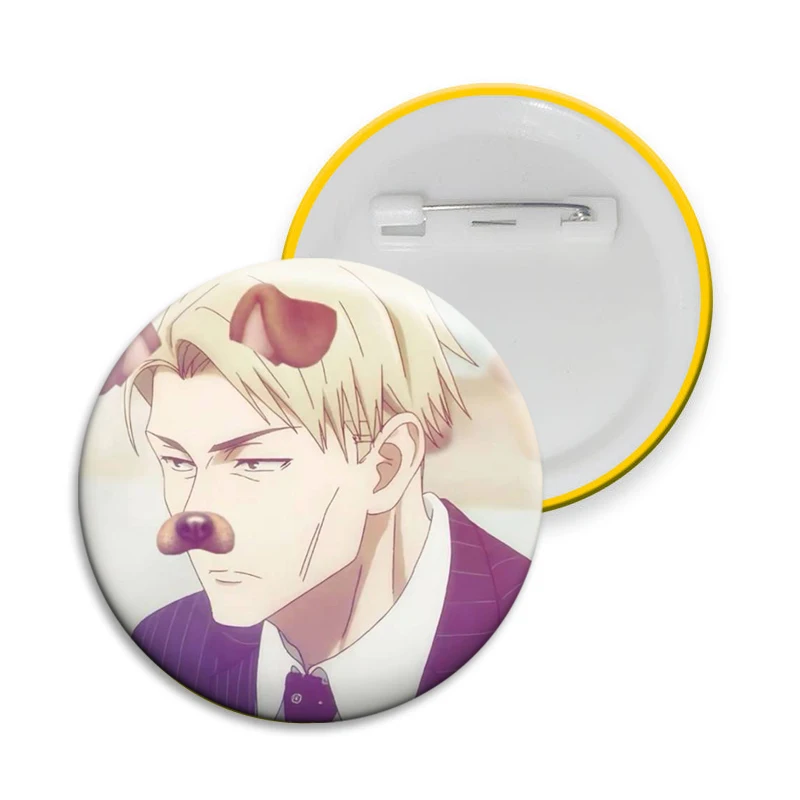 Anime K-Kento Nanami Brooches Cartoon Cute Badge Creative Cool Manga Figure Pins for Bag Clothing Decor Fans Collectible Gifts
