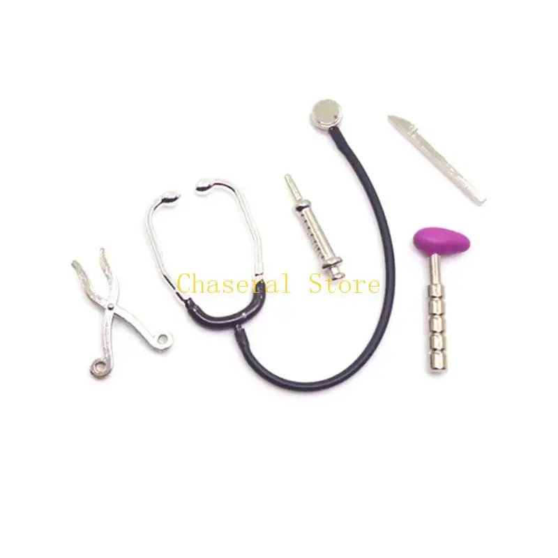 Bộ sưu tập thiết bị ống nghe nhà búp bê thực tế E7CE để nhập vai sáng tạo