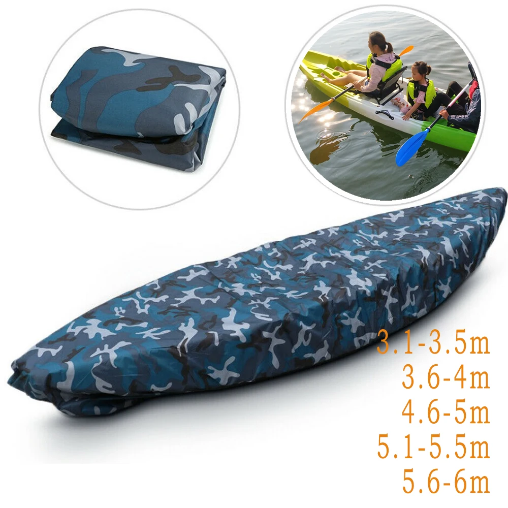

3.1-6m Kayak Covers UV Protection Canoe Cover Waterproof Oxford Kayak Accessories Dust Cover Multiple Sizes Fishing Boat Cover