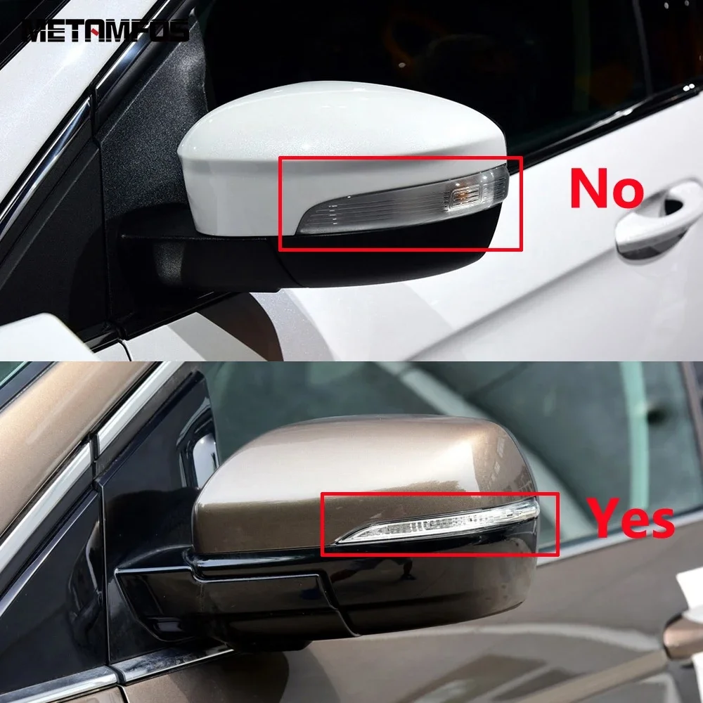 Exterior Accessories For Ford Edge 2015-2018 2019 2020 2021 2022 Chrome Rear View Side Door Mirror Cover Trim Protection Cap