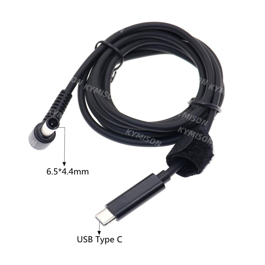 Konwerter wtyczki męskiej USB typu C na 6,5x4,4 6,5*4,4 mm Kabel do ładowania laptopa do notebooka Sony LG Zasilacz do komputera PC