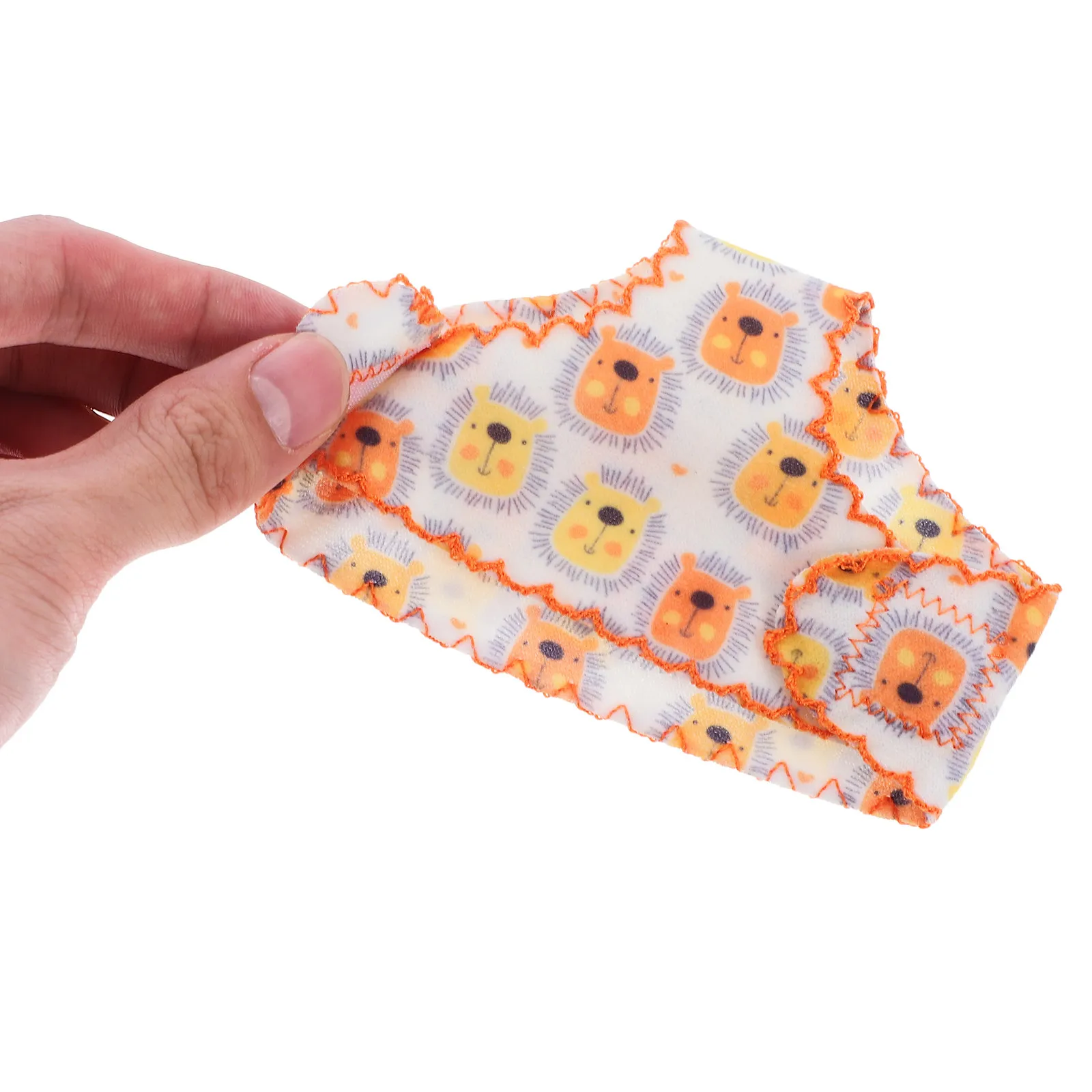 

5Sets Mini Bib Panties Underwear Clothes Reusable Soft Cute Diaper Accessories for Pretend Play Parenting Practice