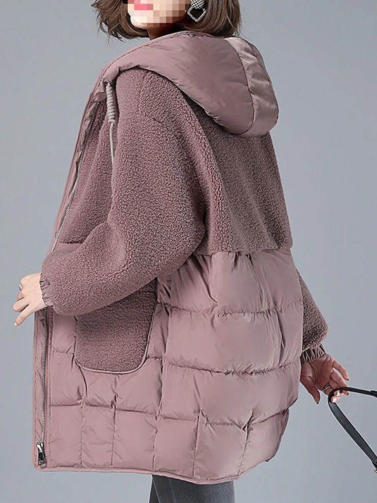 韓国ファッションの女性の冬のジャケットパッド入りフード付きサーマルジャケット冬厚く暖かい綿コート冬生き抜く JJ569