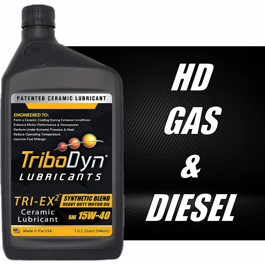 TRIEX2 15W40 زيت محرك صناعي عالي التحمل مع طلاء سيراميك حاصل على براءة اختراع لإصلاح ارتداء لحماية المحرك المحسنة في C #3