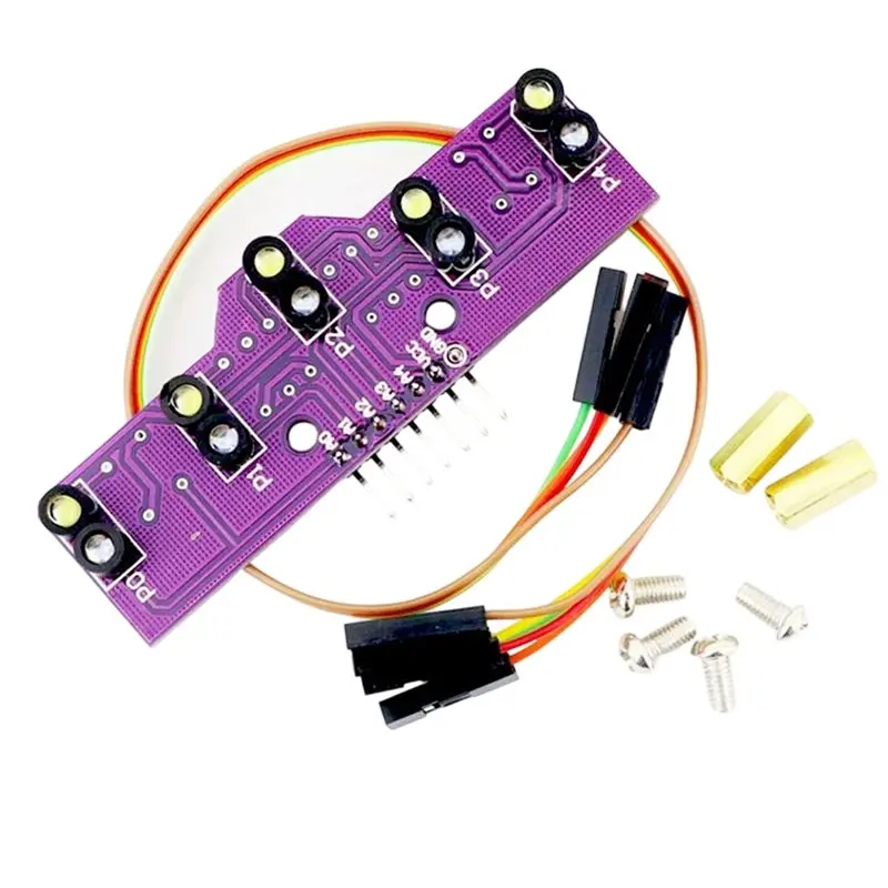 AT82-5-Way Analog Line Follower Sensor Five Way Tracking Sensor Line Recognition Module