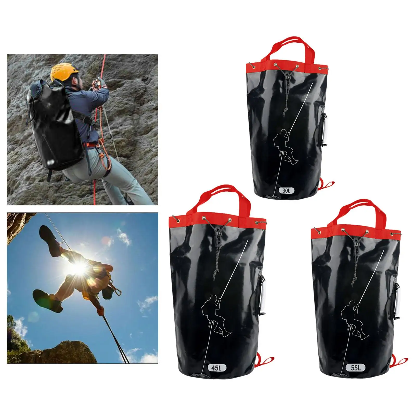 

Climbing Rope Gear Bag PVC Arborist Equipment Storage Bag for Outdoor Hiking
