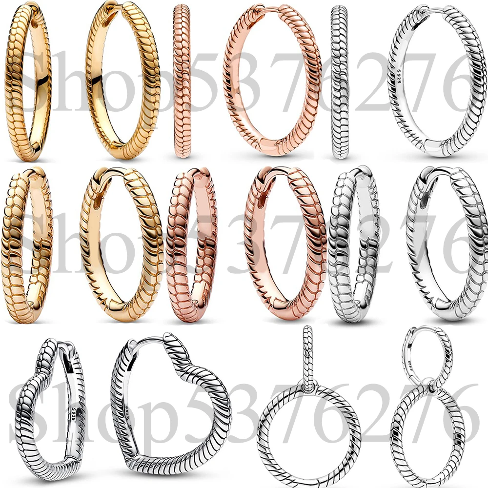 

Подлинные серьги-кольца из стерлингового серебра 925 пробы с двойным сердечком, модные серьги-кольца для женщин, подарок, украшения своими руками