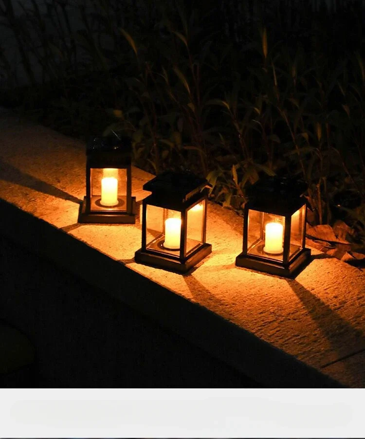 10Pcs/Lots Solar Candle Light LED Outdoor Courtyard Garden Villa Decoration Palace   Hot Sale Ambient