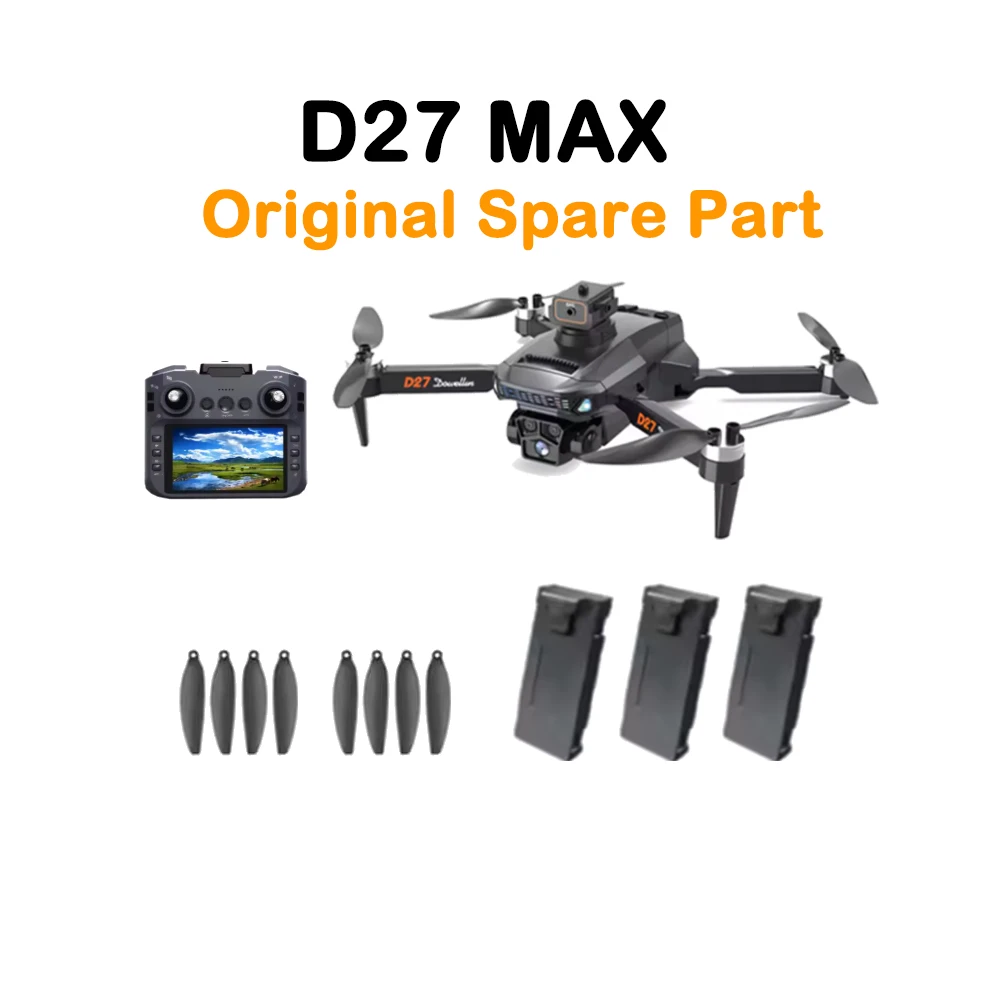 D27 MAX UAV RC Drone Original Spare Part D27MAX Drone Battery / Propeller Blade Maple Leaf Part Rotor for D27 Brushless Dron