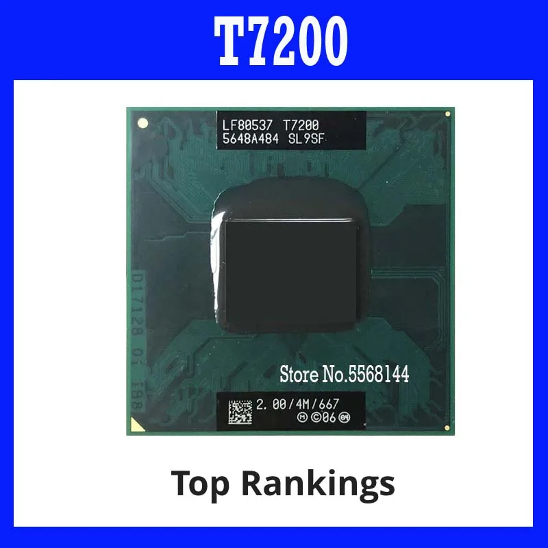 40%off T7200 SL9SF 2.0 GHz Dual-Core Dual-Thread CPU Processor 4M 34W Socket M / mPGA479 Original SHAOLIN Official Version