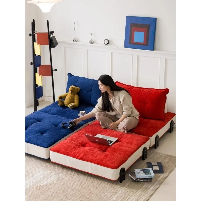 أريكة من قماش التوفو لغرفة المعيشة 2025 وحدة كسولة جديدة للاستلقاء والنوم