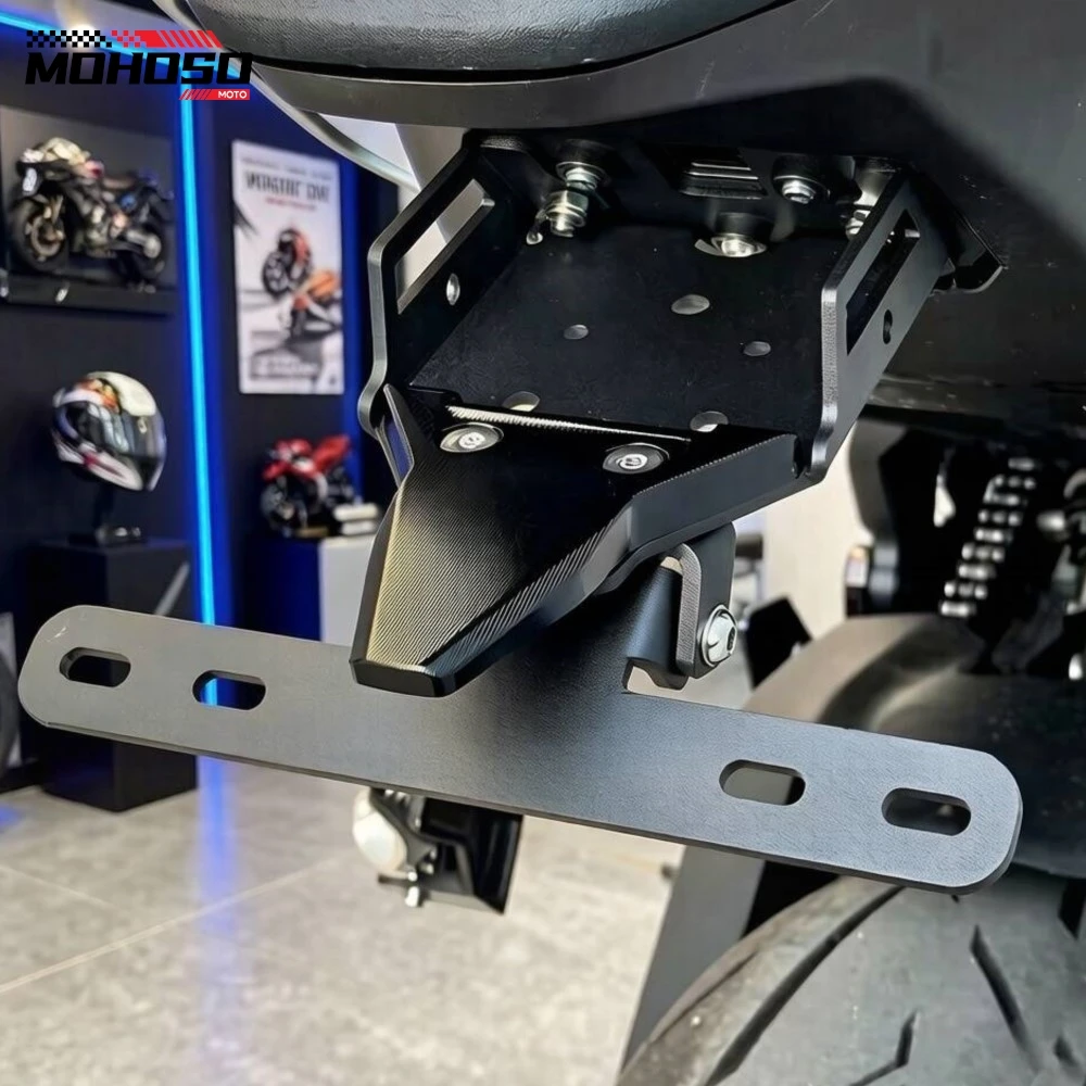 

For CFMOTO 675NK 675SR-R 675SRR 675 SR-R 2024 2025 2026 NEW License Plate Holder Bracket Rear Tail Tidy Fender Eliminator Kit