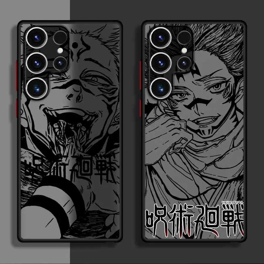 J-Jujutsu K-Kaisen Case for Samsung Galaxy S26 S21 S23 FE S20 FE Note 20 Ultra 10+ S24 Plus S22 S25 Ultra Funda Back Phone Cover