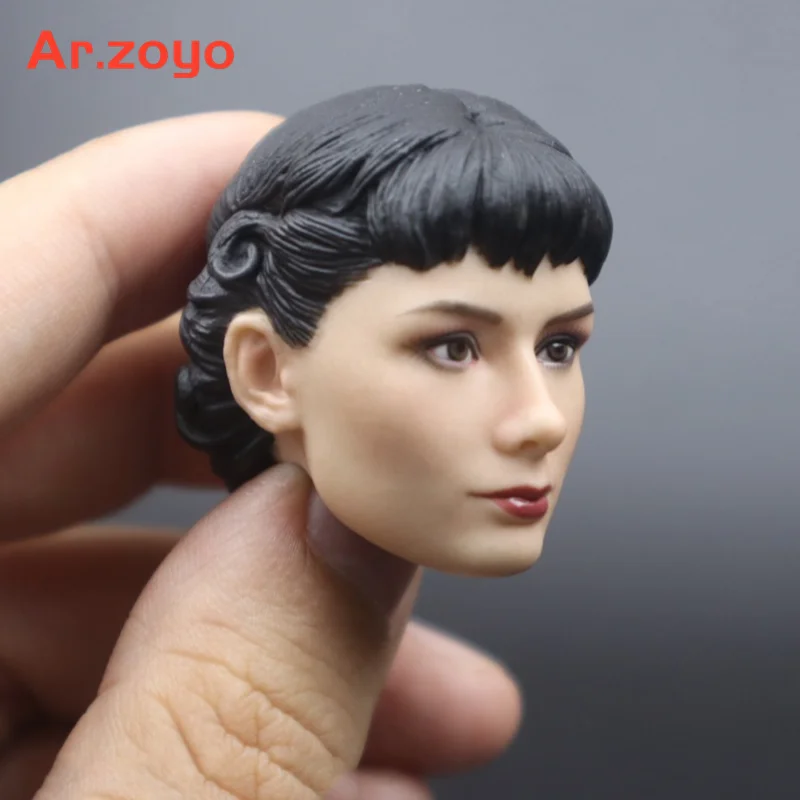 1/6 weiblichen Römischen Urlaub In Speicher Von Audrey Hepburn Kopf Skulptur Carving Modell Fit 12 "Action Figure Collect