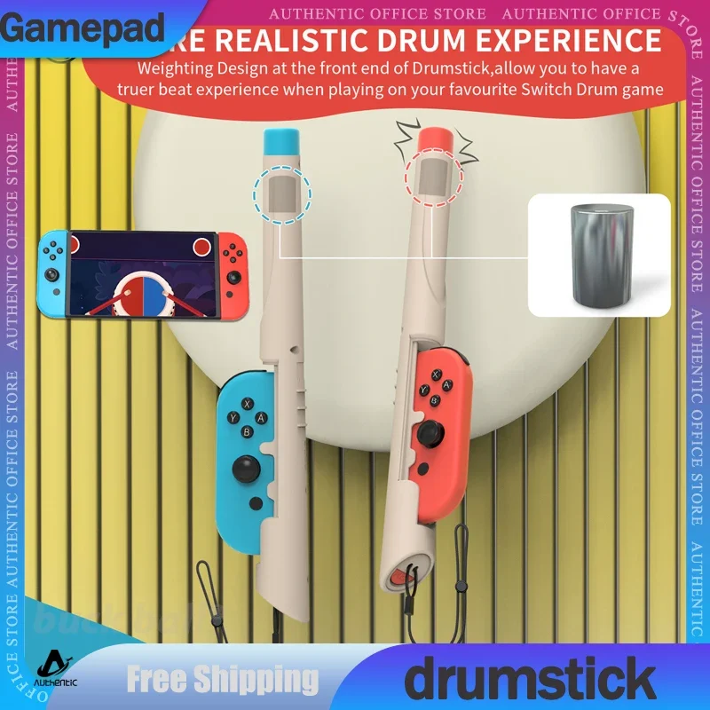 

Switch Drum Master Game Drumsticks Left And Right Small Handle Drumsticks Two Set Of Switch Oled Drumsticks With Weight Design