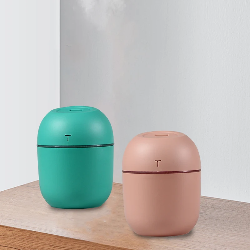 2pcs Mini USB Aroma Diffuser 220ml Ultrasonic Air Humidifiers Mute Car Diffuser Portable Essential Oil Diffuser with LED Lights