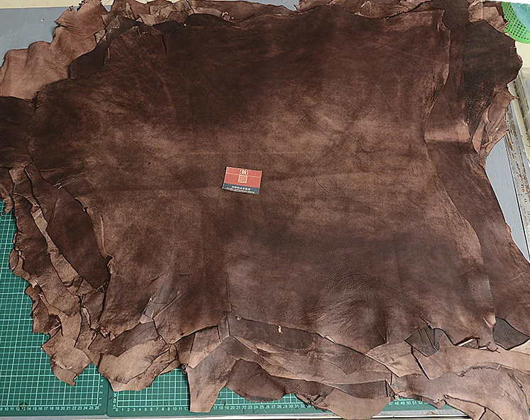 

Высококачественная винтажная овчина для одежды, багажа, сделай сам, 0,8-1 мм, старый ретро масляный воск, натуральная козья кожа