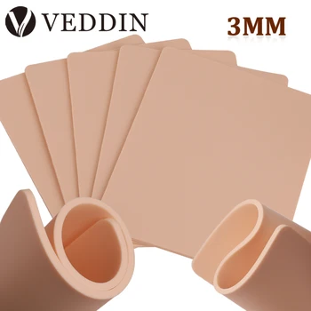 15/10/8/5/1pcs Tattoo Practice Skin 3MM Silicone Fake Skin Double-Sided for Permanent…