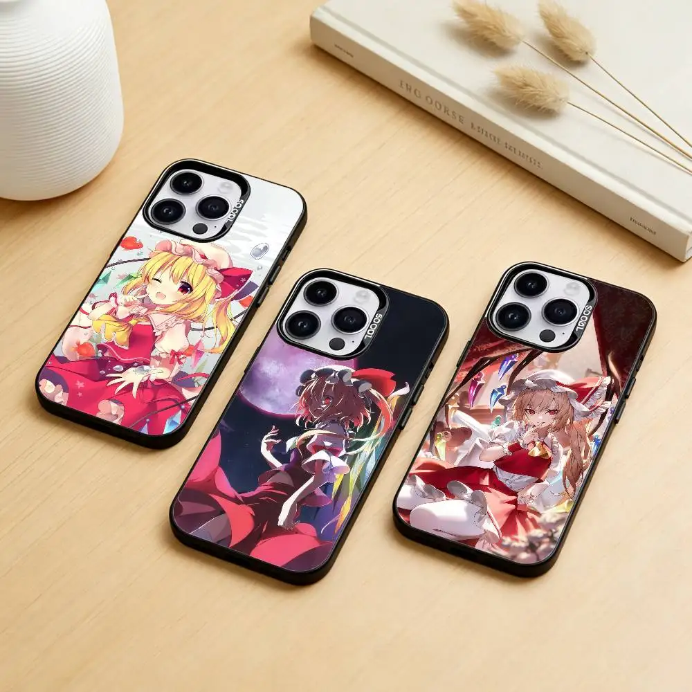 

T-TouHou Project Flandre Phone Case For iPhone 17,16,15,14,13,12,11,Pro Max,Plus Candy Silver Cover