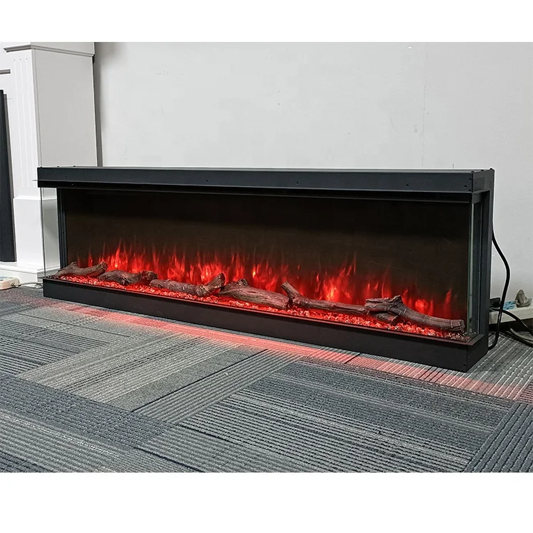 سخان المواقد الكهربائية 59 بوصة 1500 مم، 7 ألوان لهب، إدراج سخان 1500 وات/2000 وات/3000 وات #3