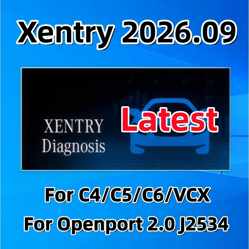 Best Selling 09.2026 Xentry Car Diagnostic Software Online Remote Install Activation for C4 C5 C6 Connect+Openport J2534