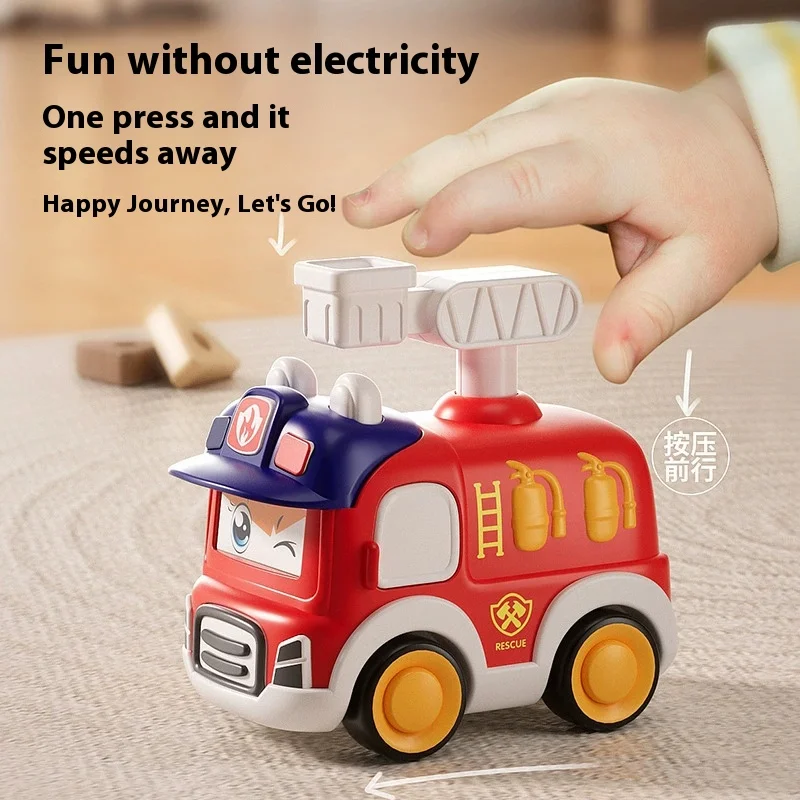 Per bambini Push-Inertia Pull-Back Piccola Auto Ambulanza Modello di Auto della Polizia Cartoon Scorrevole Mini Giocattolo Educativo