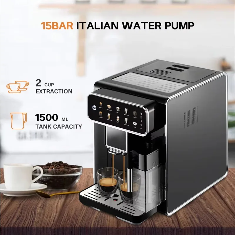 Full Touch Screen Cafetera Automatic Commercial Kaffeemaschine Espresso Coffee Maker