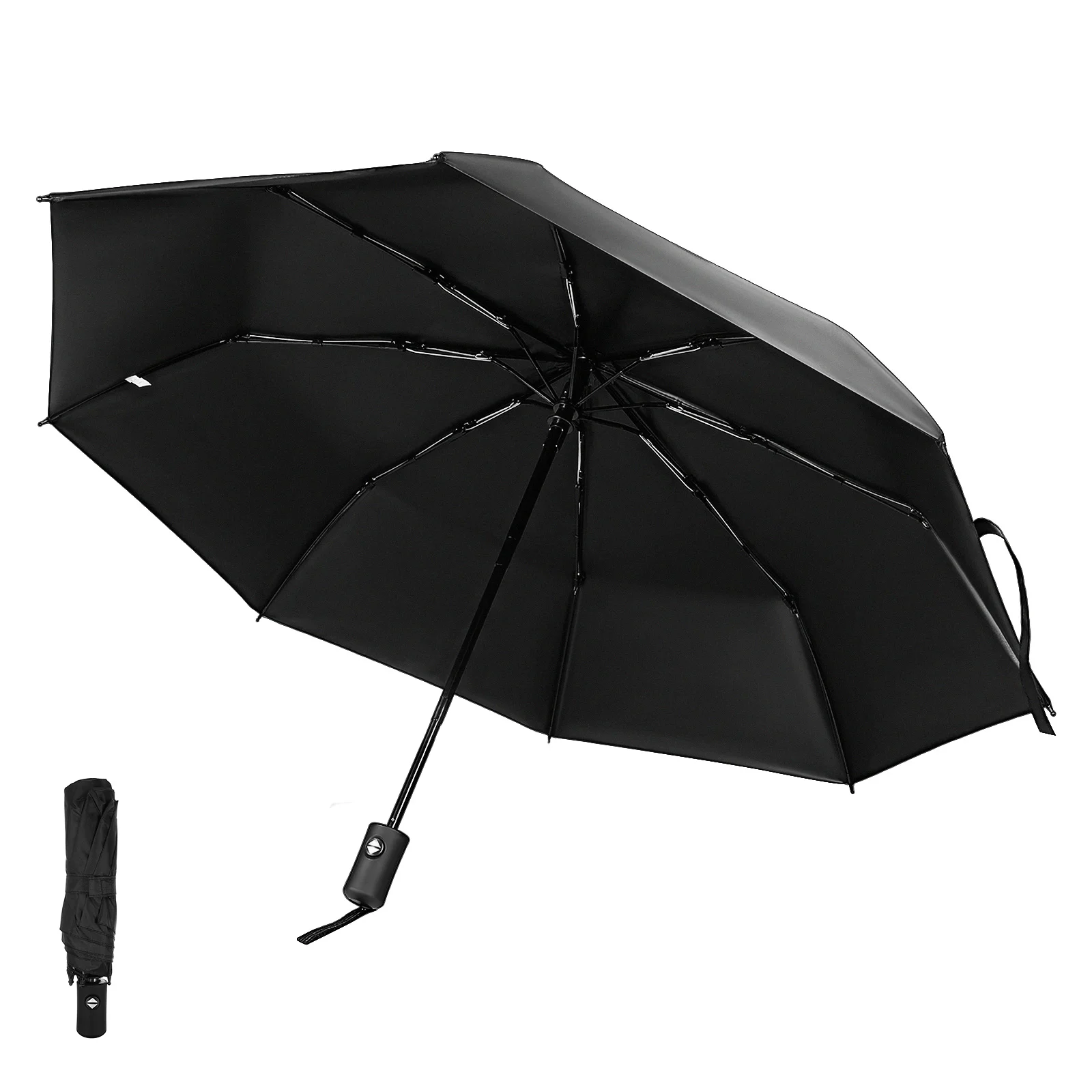 

Automatic Umbrella Waterproof Collapsible Windproof Travel Large Canopy Sun Rain Protection Portable Lightweight Reinforced