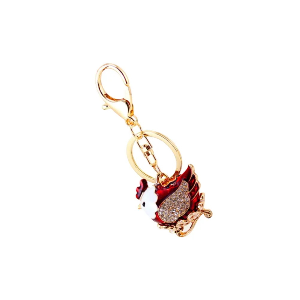 

1pc Durable Animal Design Rhinestone Animal Design Keychain Handbag Pendant Gift Hen Party Favor Creative Jewelry