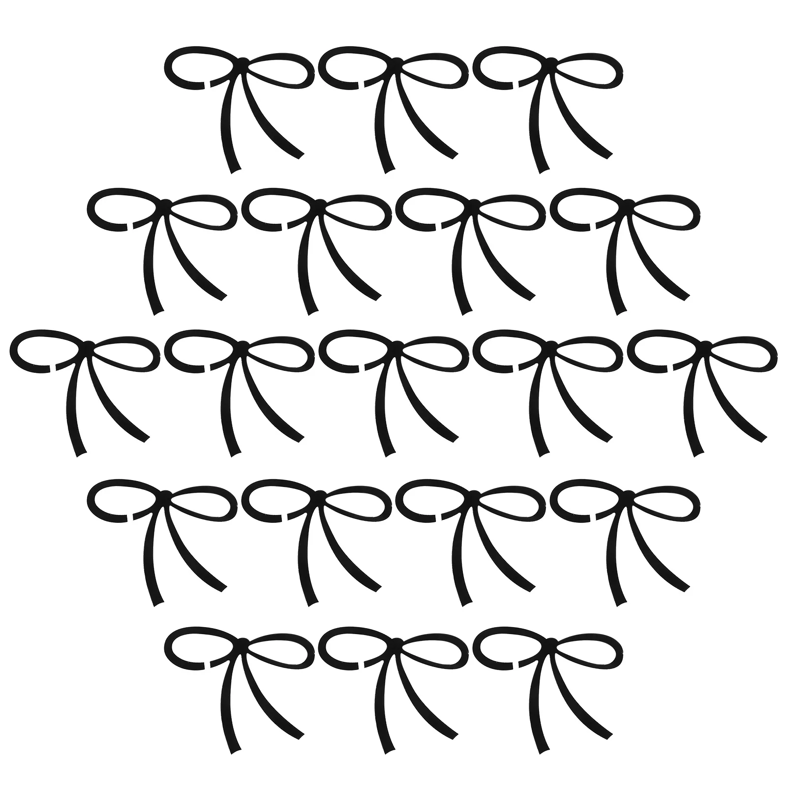 20 قطعة Bowknot كأس للنبيذ علامات الأسود الاكريليك قابلة لإعادة الاستخدام شرب العلامات زينة الحفلات الزفاف عيد ميلاد كوكتيل السحر