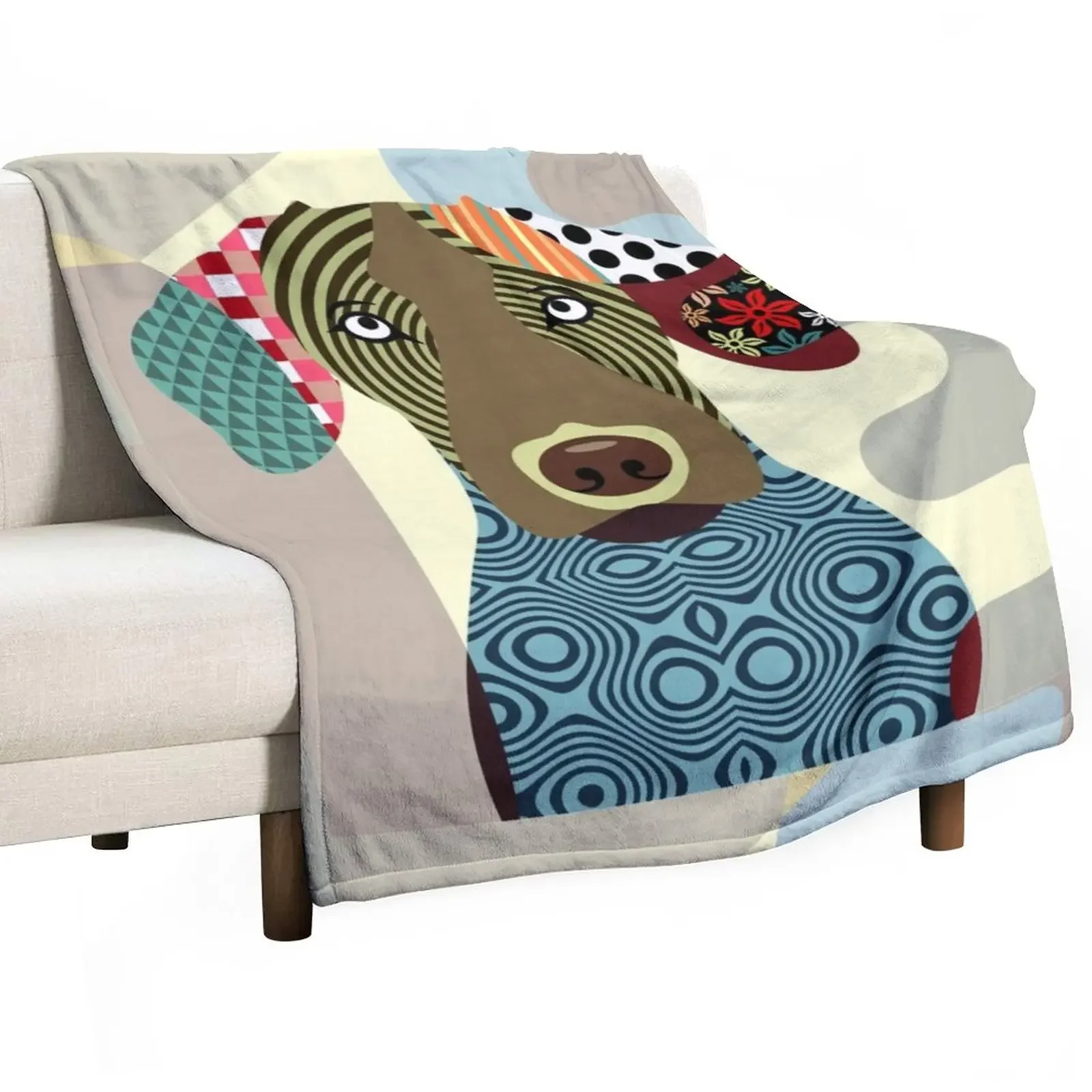 Vizsla Throw Blanket Camping blankets ands Blankets