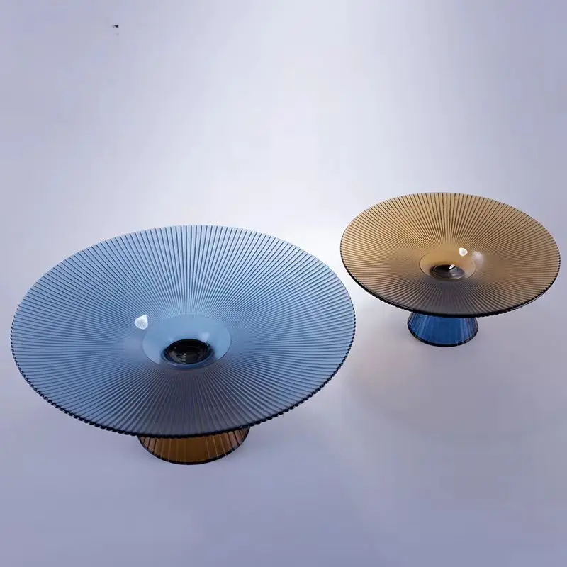 

Modern high-value glass fruit plate light luxury fruit plate home wedding modern style ornament fashion decoration wholesale