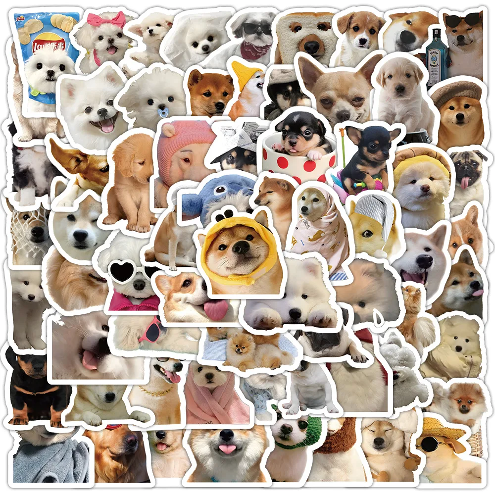 10/30/50/100PCS Cute Cartoon Dogs  Meme Graffiti Stickers Kids Toys DIY Diary Laptop Stationery Suitcase Phone Bike Funny Decals