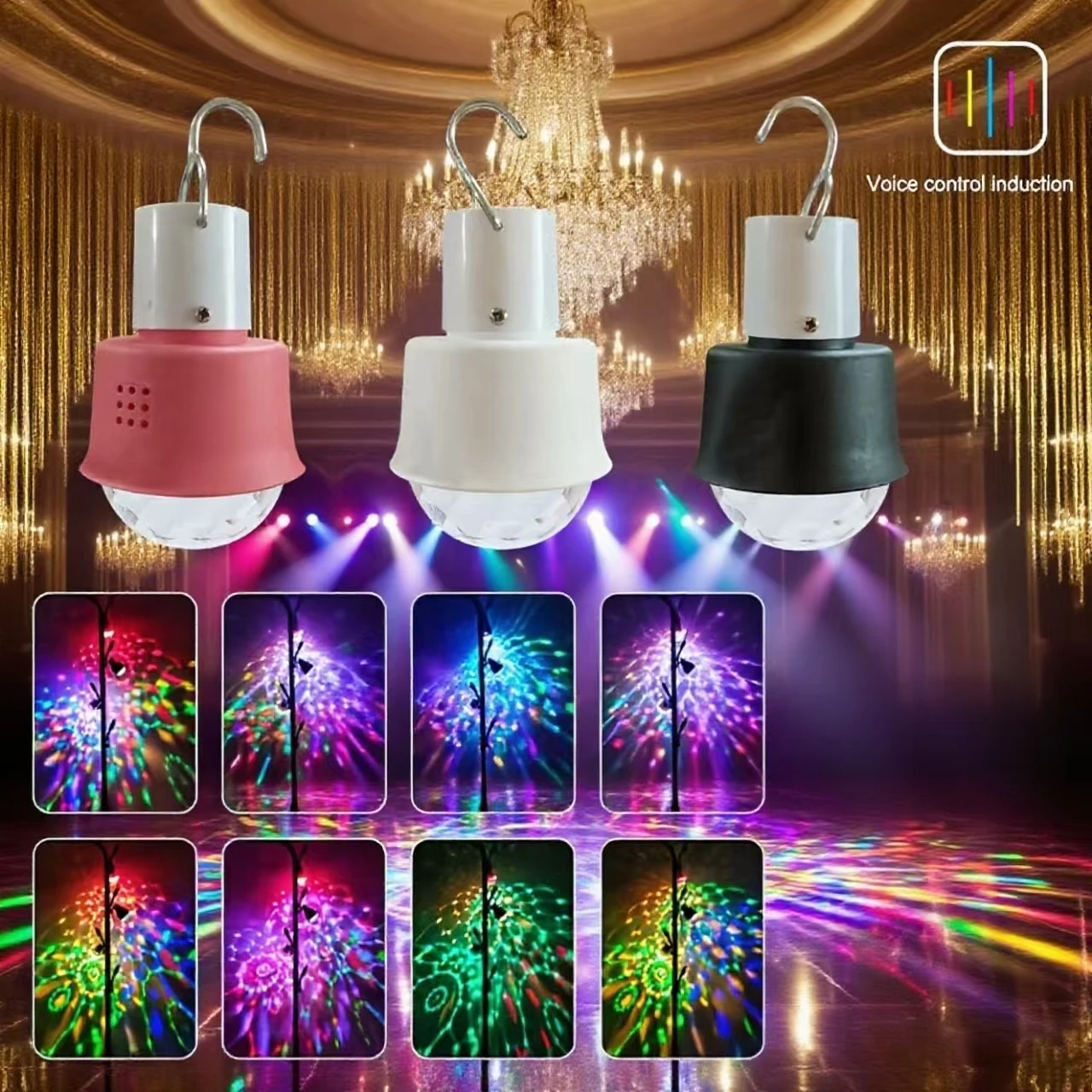 Come and take a look at this small hanging lamp. It's colorful, portable and can be charged via USB. It's all up to it to create