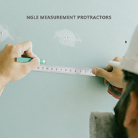 Multifunctional Stainless Steel 150Mm Protractor Round Head Angle Finder Ruler Swing Arm Measuring Tool for School Office Home