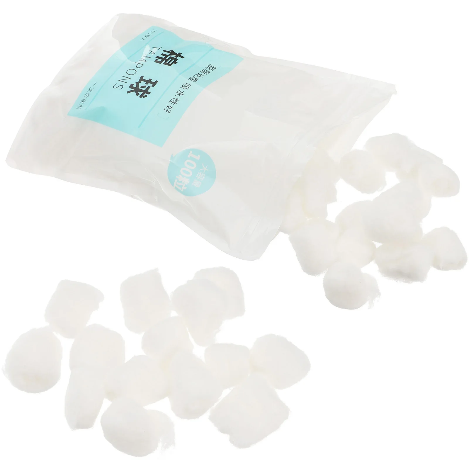 

300Pcs Salon Cotton Ball Pure Soft Absorbent for Makeup Removal Skin Care Treatment Storage Bag