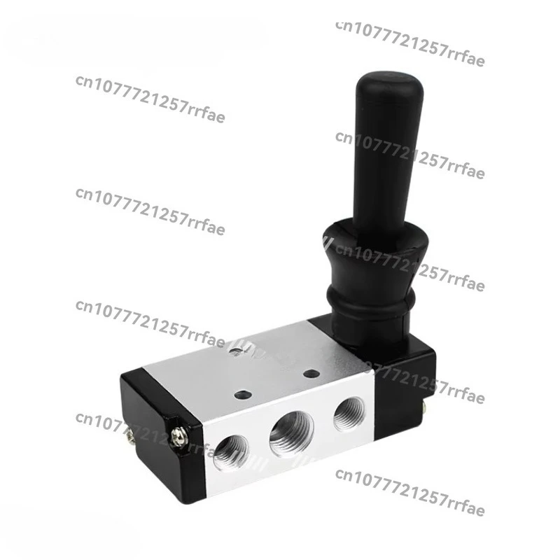 5 2-Way Pneumatic Pressure Manual Control Manual/Automatic Air Valve, Aluminum Alloy Housing, Supports Gas Applications