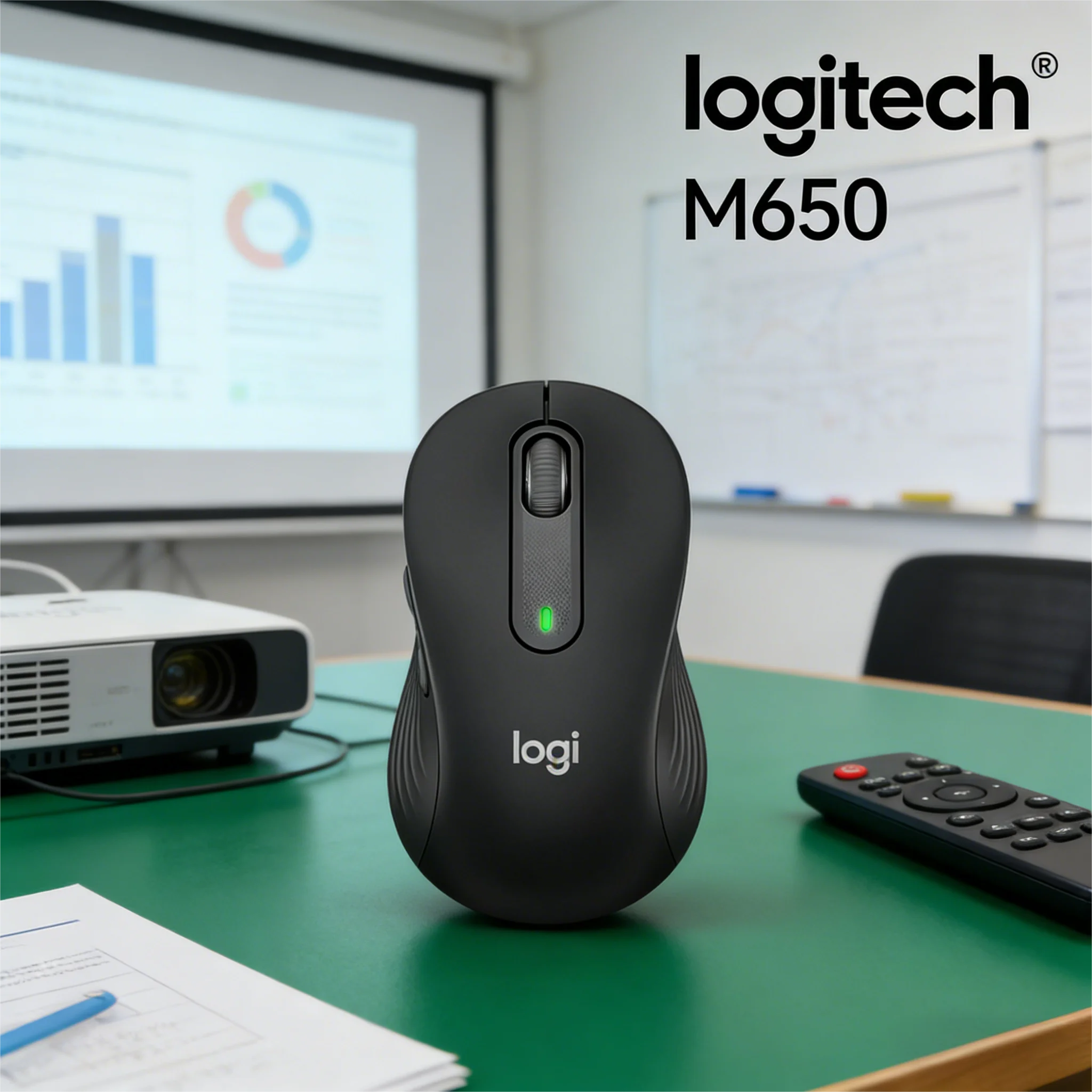 

Профессиональная офисная мышь Logitech M650/M650L | 24 месяца автономной работы, подключение Bluetooth для нескольких устройств и бесшумный эргономичный дизайн