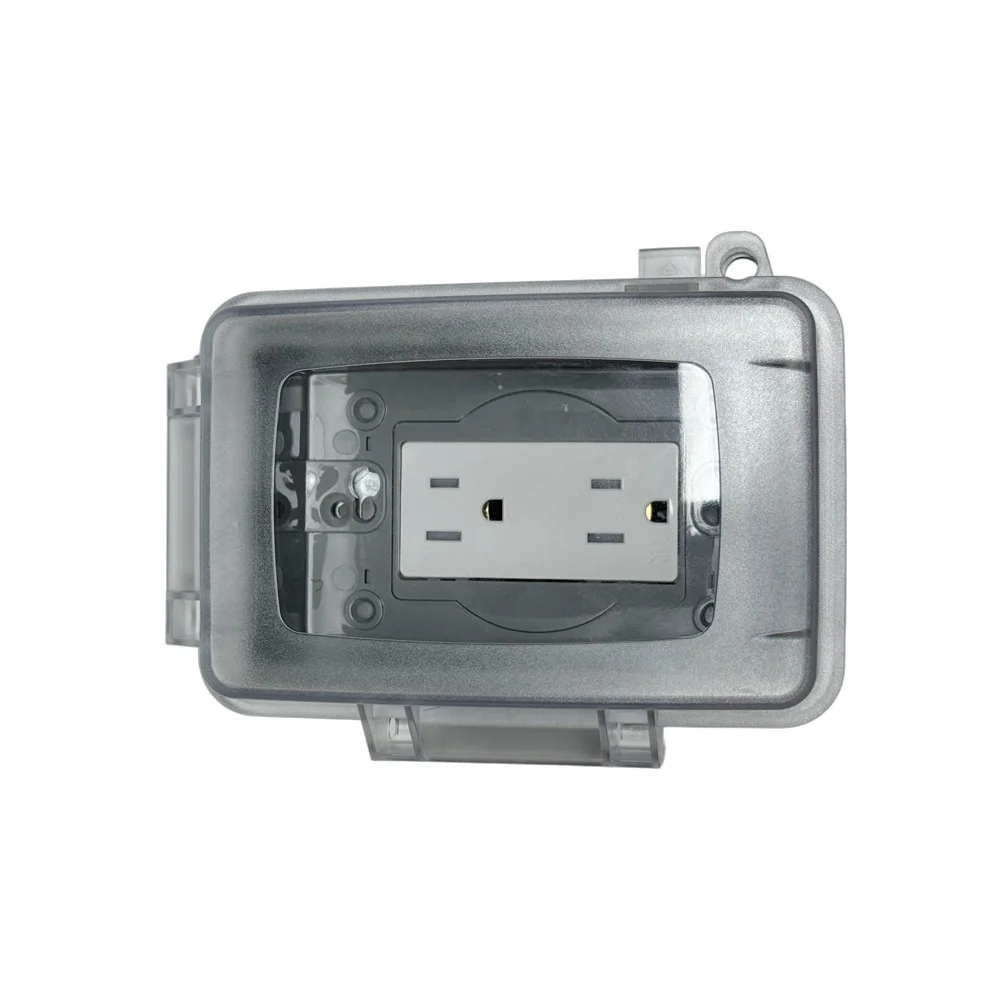Automatic Power Shutoff Outdoor Socket Cover Robust Plastic Material Weatherproof Outdoor Socket Cover Weatherproof Cover